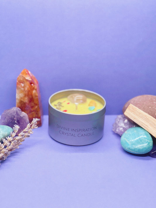 Divine Inspiration Crystal Candle