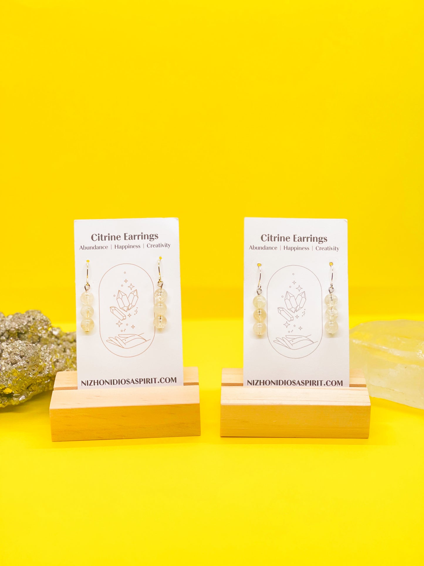 Citrine Crystal Earrings