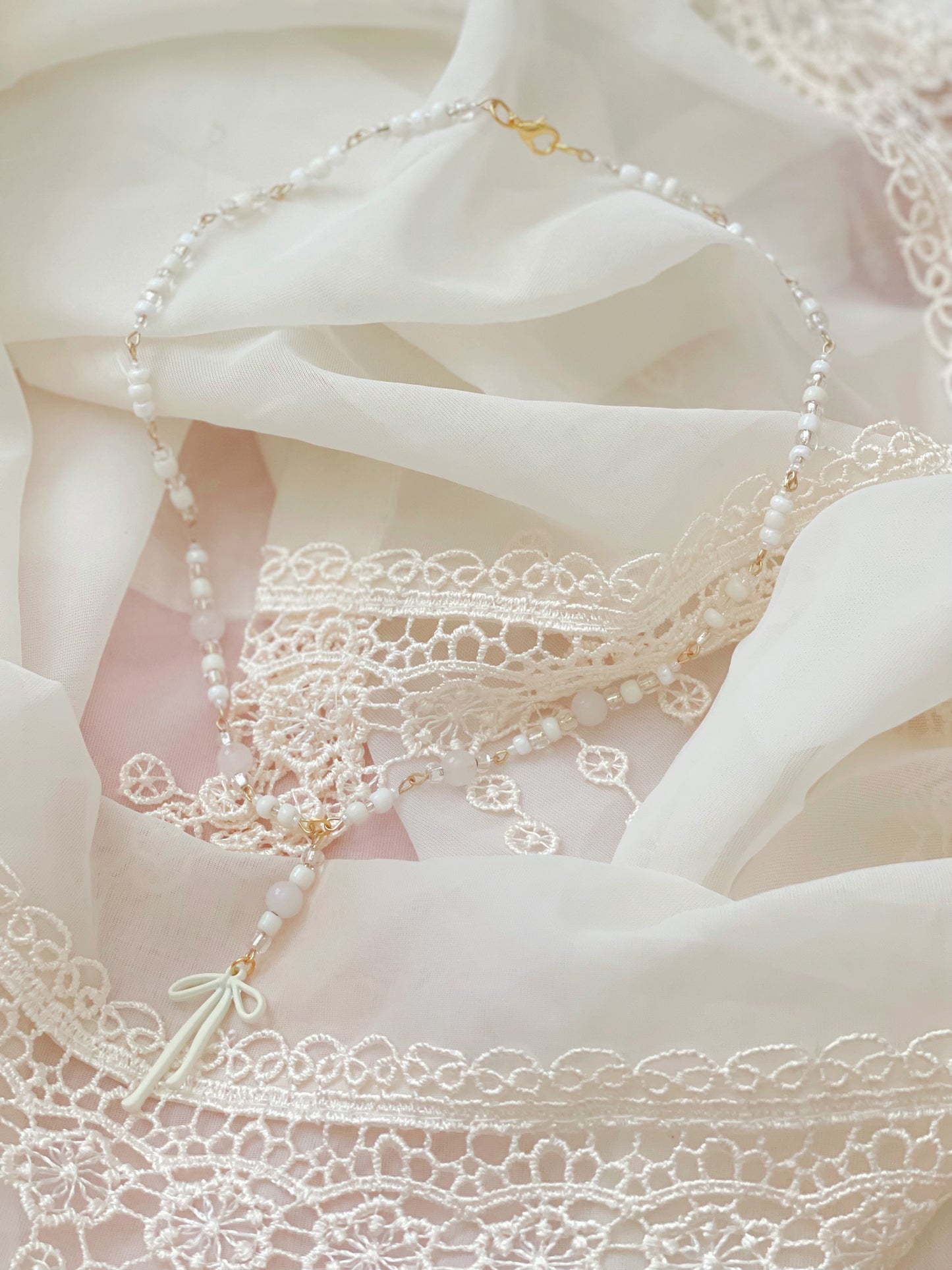 Crystal Bow Necklaces