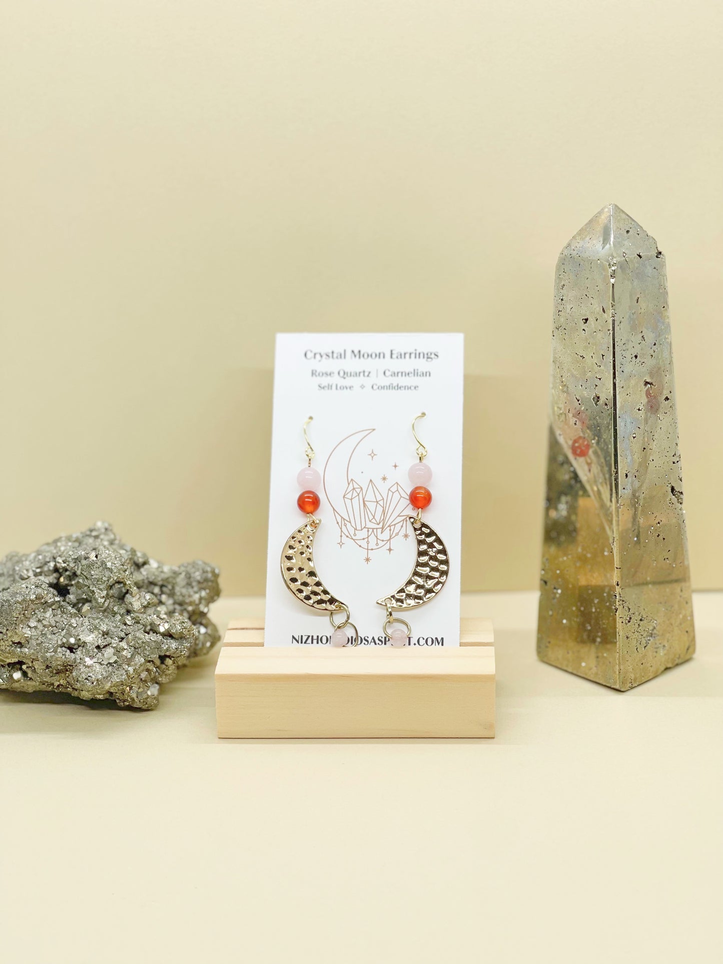 Crystal Moon Earrings