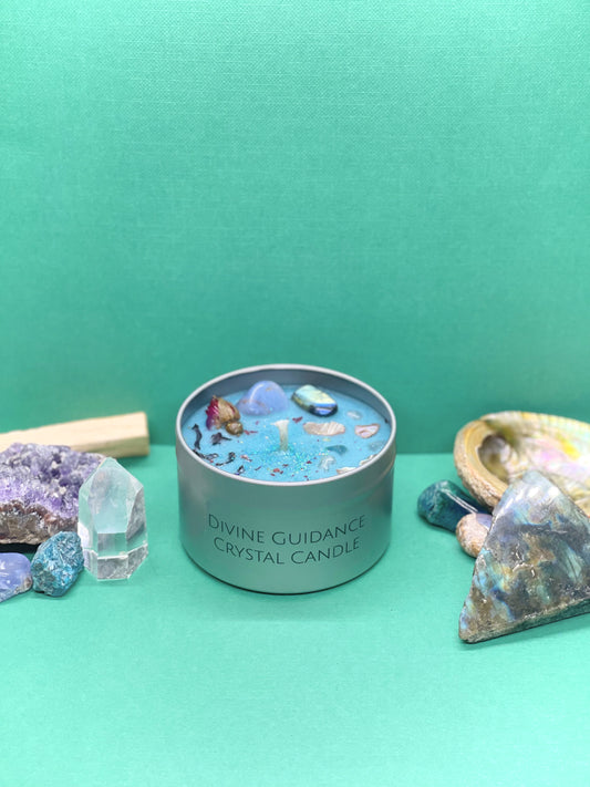 Divine Guidance Crystal Candle
