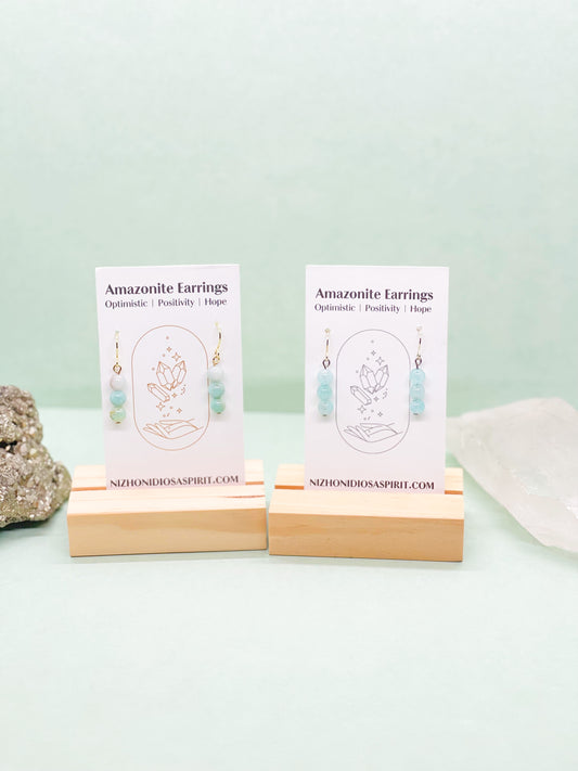 Amazonite Crystal Earrings