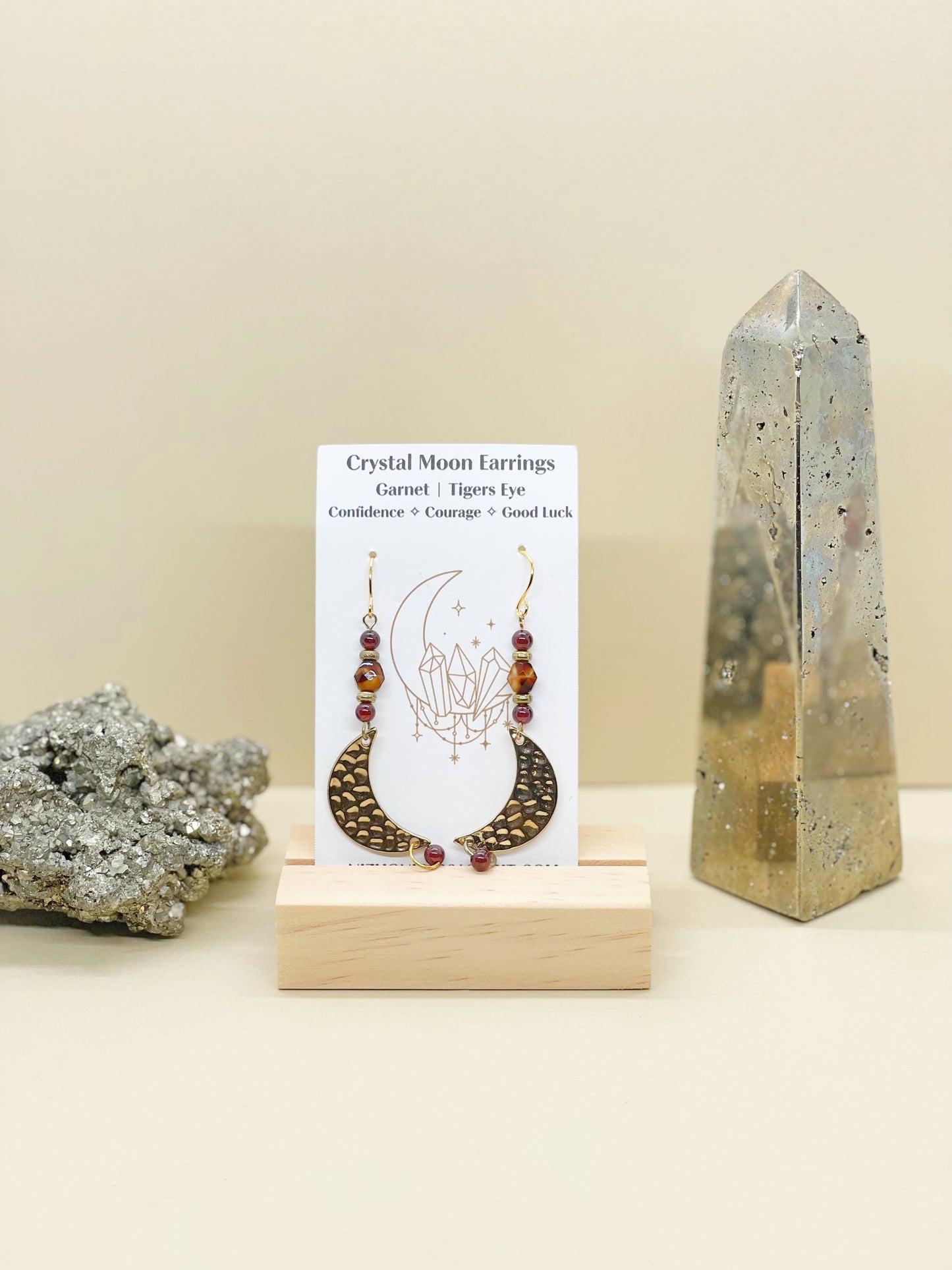 Crystal Moon Earrings