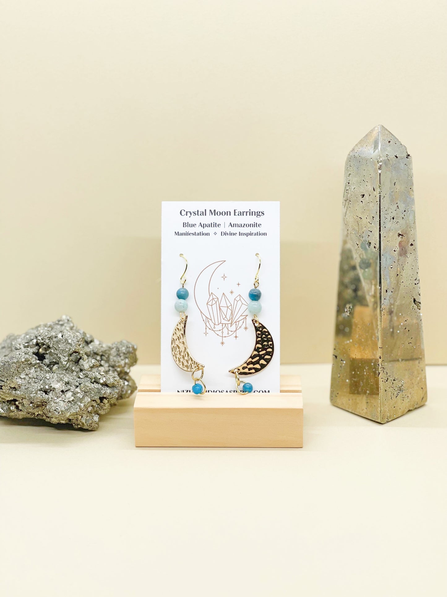 Crystal Moon Earrings