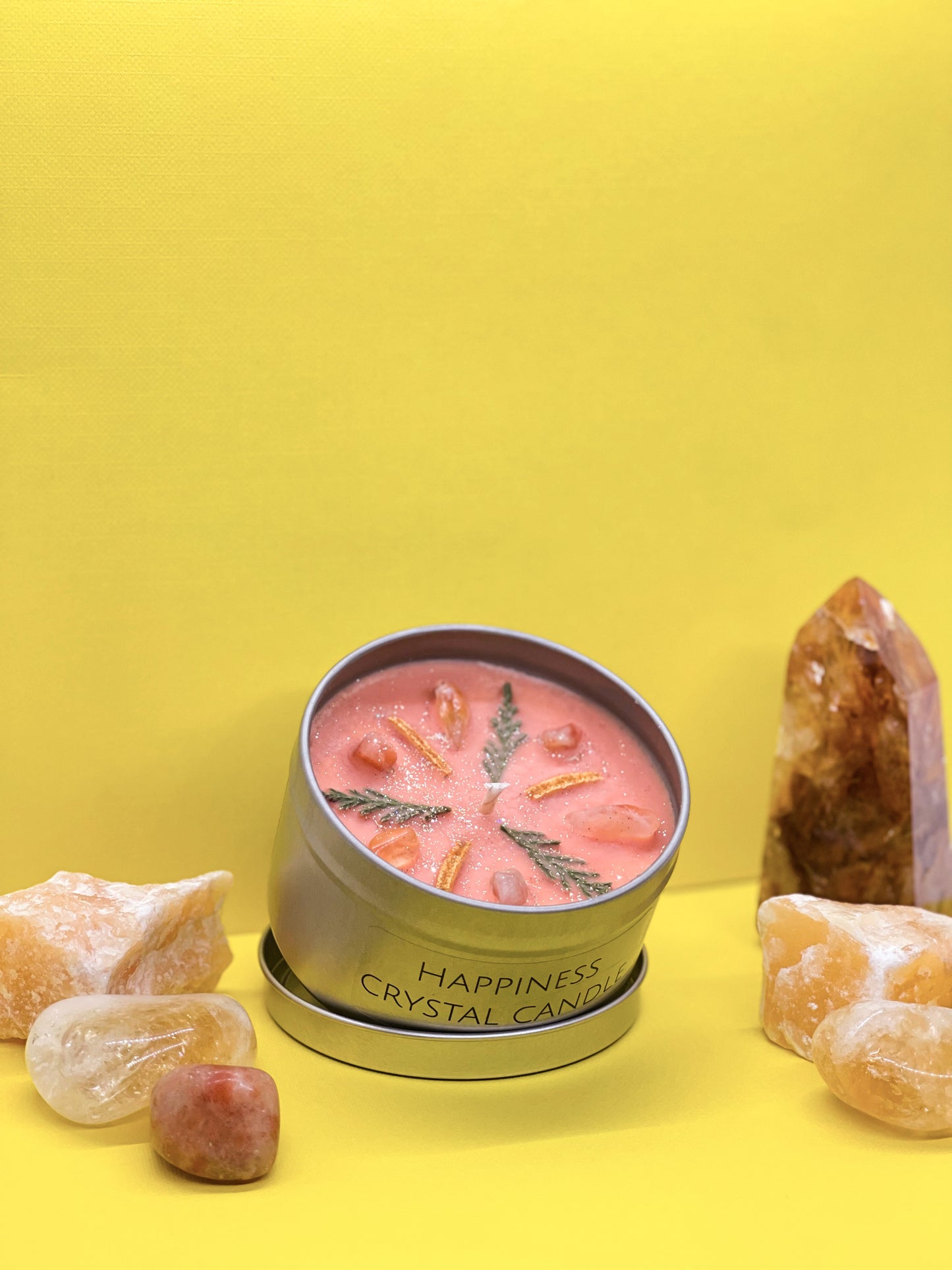 Happiness Crystal Candle