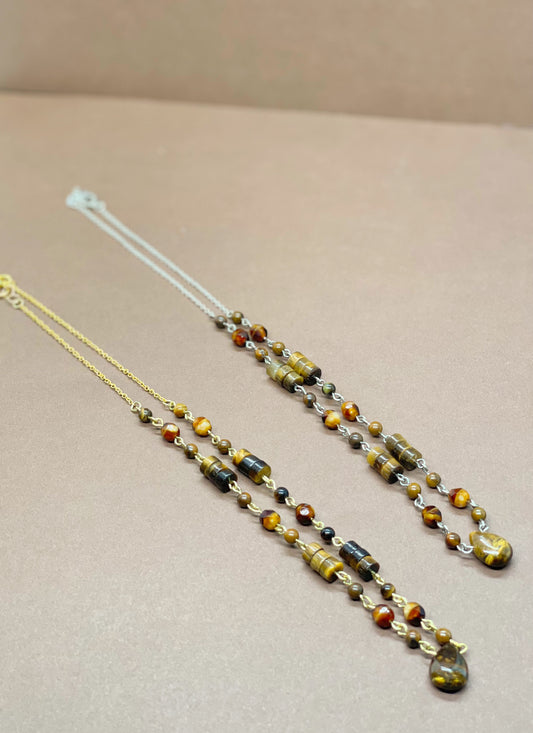 Tigers Eye Crystal Necklace