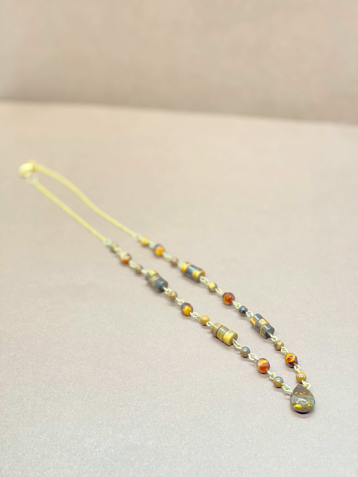 Tigers Eye Crystal Necklace