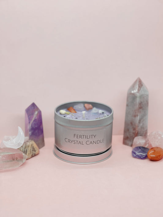 Fertility Crystal Candle