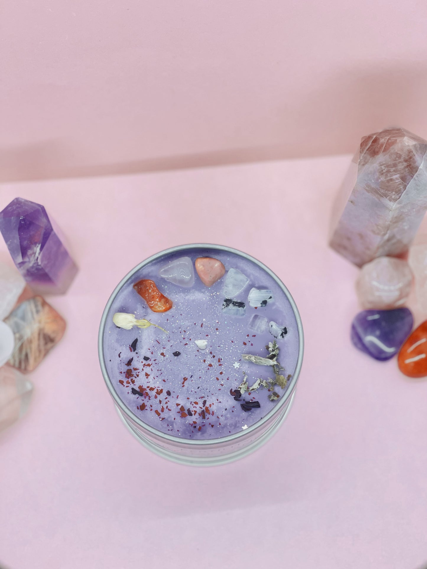 Fertility Crystal Candle