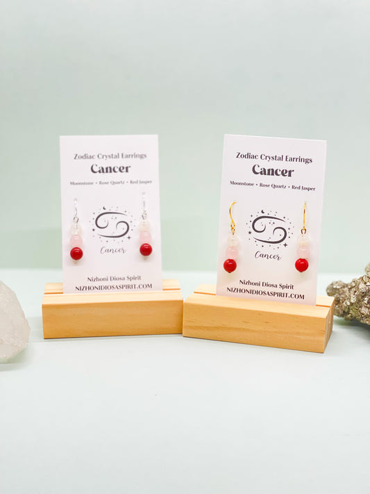 Cancer Crystal Earrings