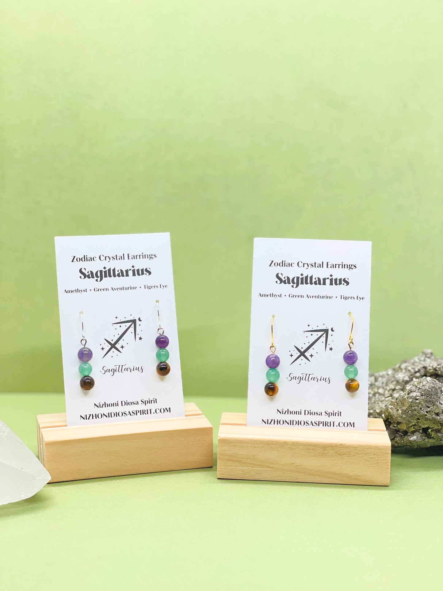 Sagittarius Crystal Earrings