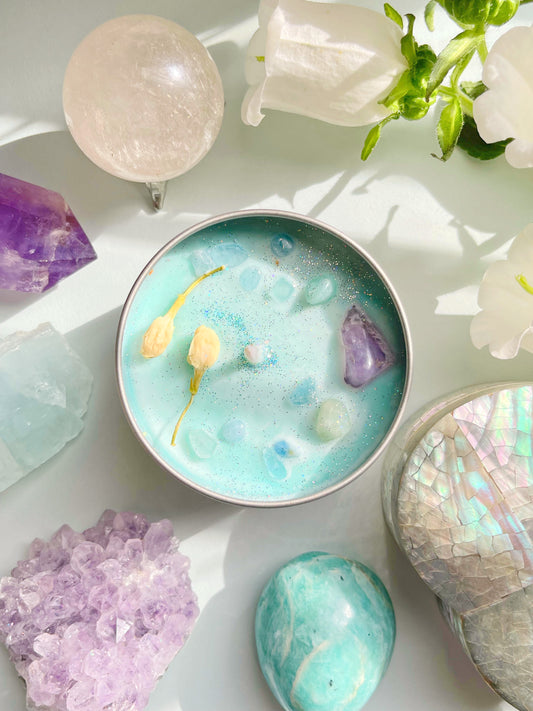 Pisces Crystal Candle