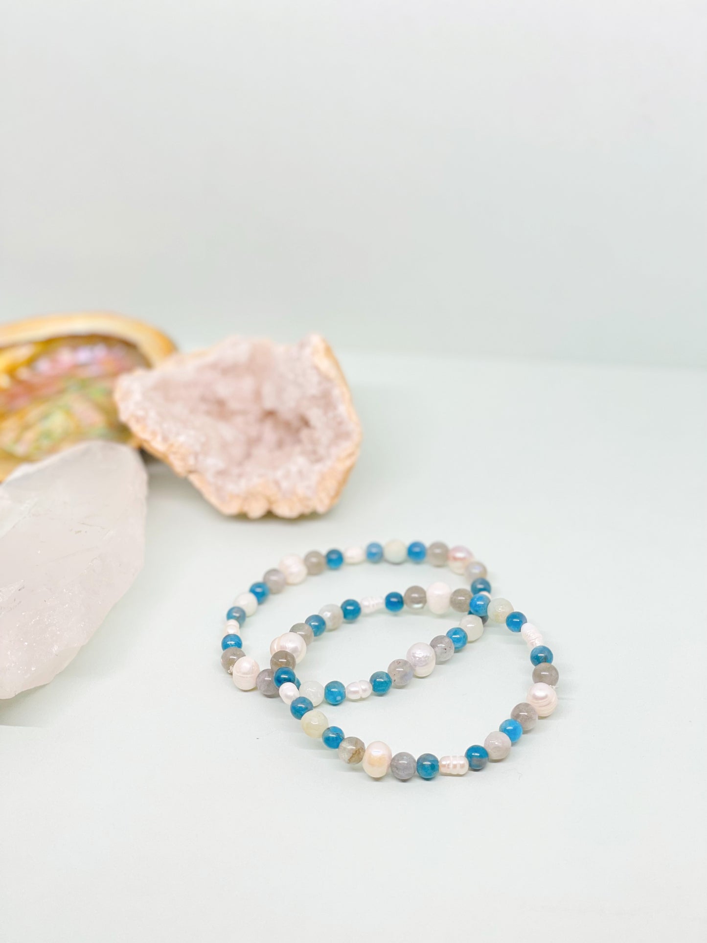 Crystal + Pearl Bracelet