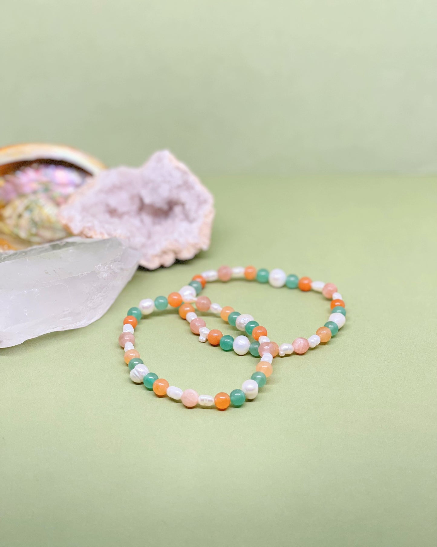Crystal + Pearl Bracelet