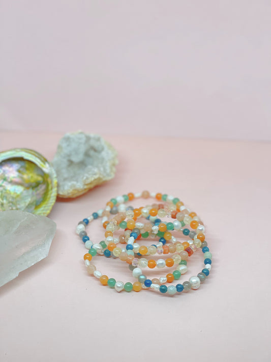 Crystal + Pearl Bracelet