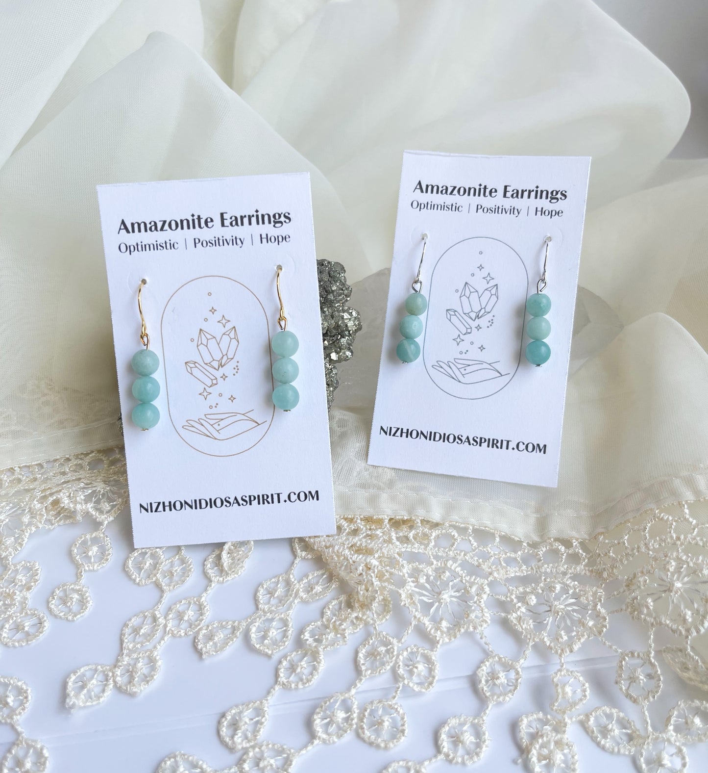 Amazonite Crystal Earrings