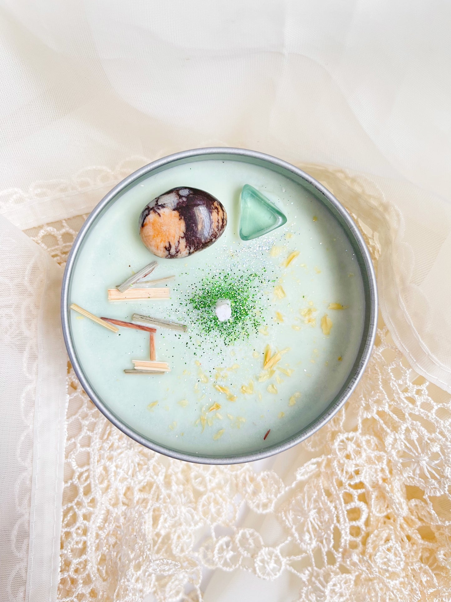Growth & Renewal Crystal Candle