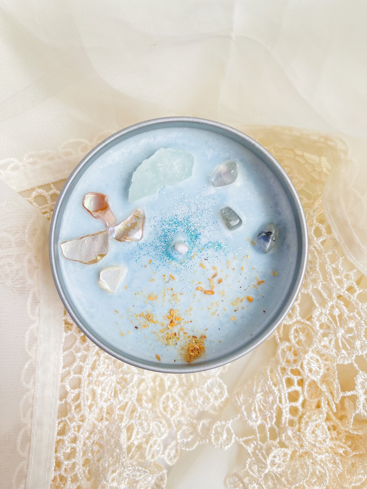 Sea Spirit Crystal Candle