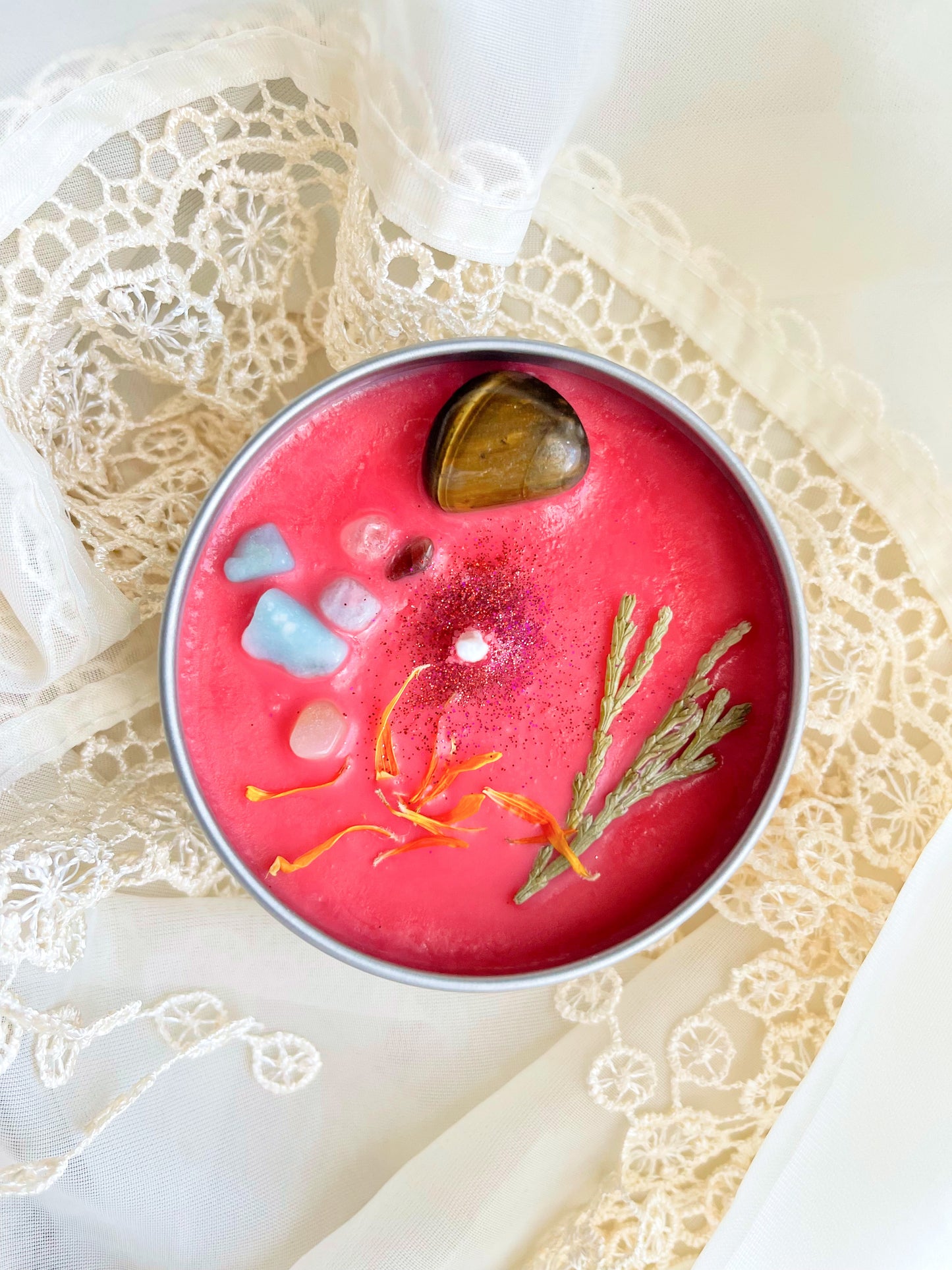 Courage & Faith Crystal Candle