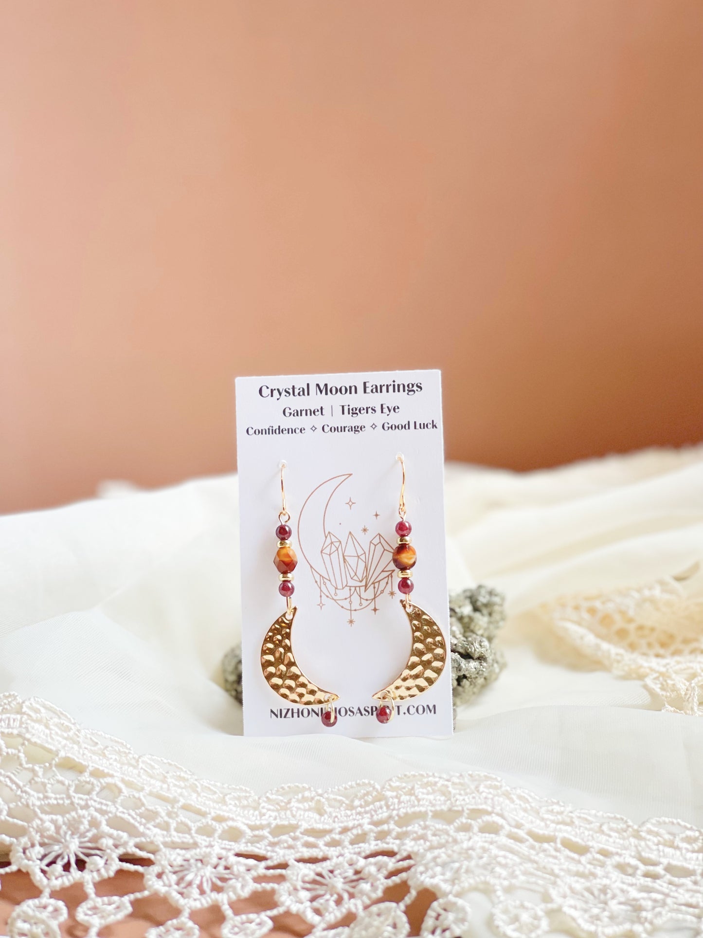 Crystal Moon Earrings
