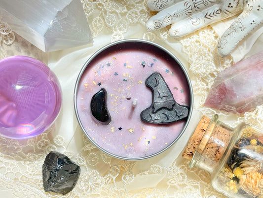 Witch Bitch Crystal Candle