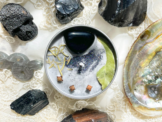 Purify & Banish Crystal Candle