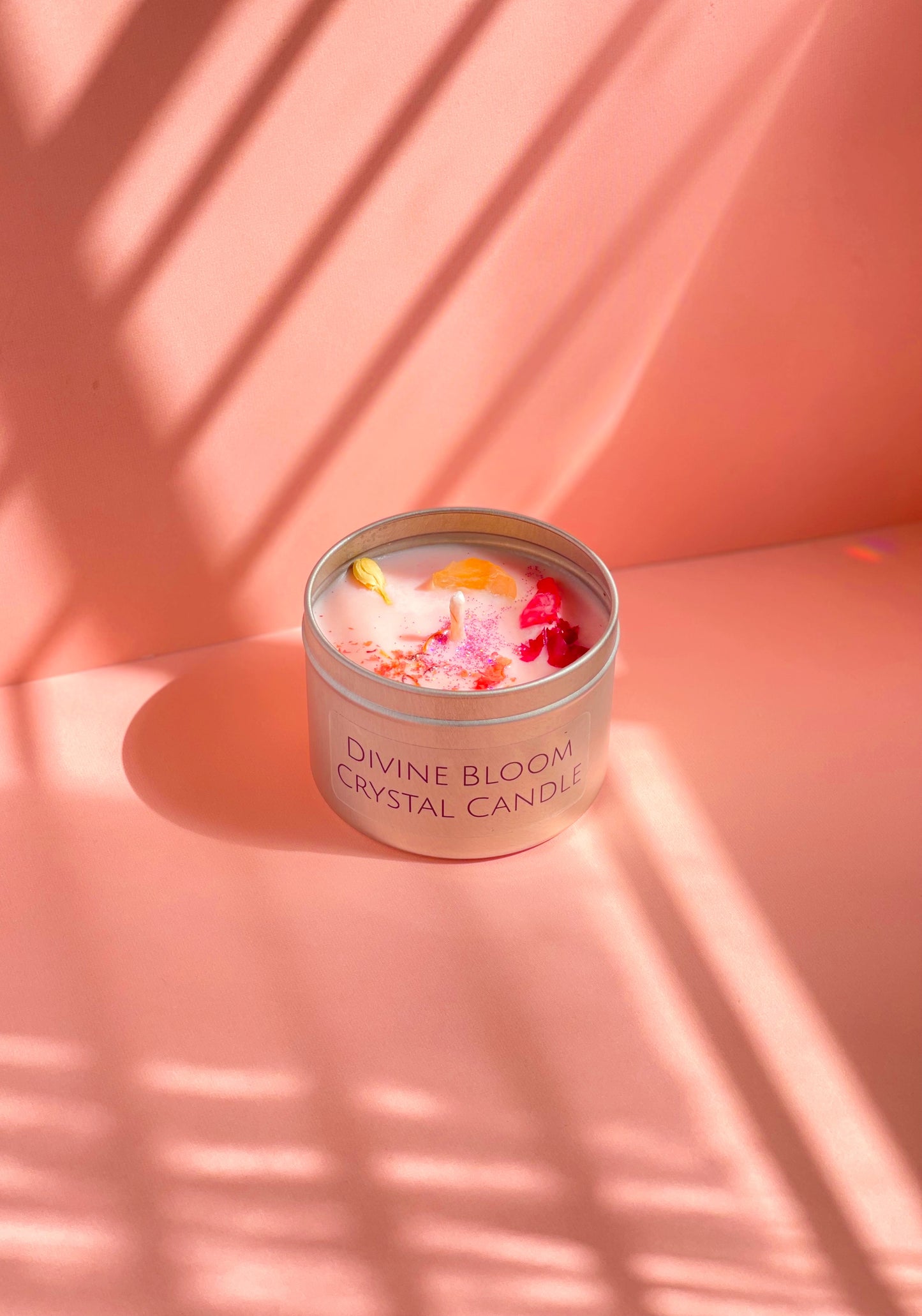 Divine Bloom Crystal Candle