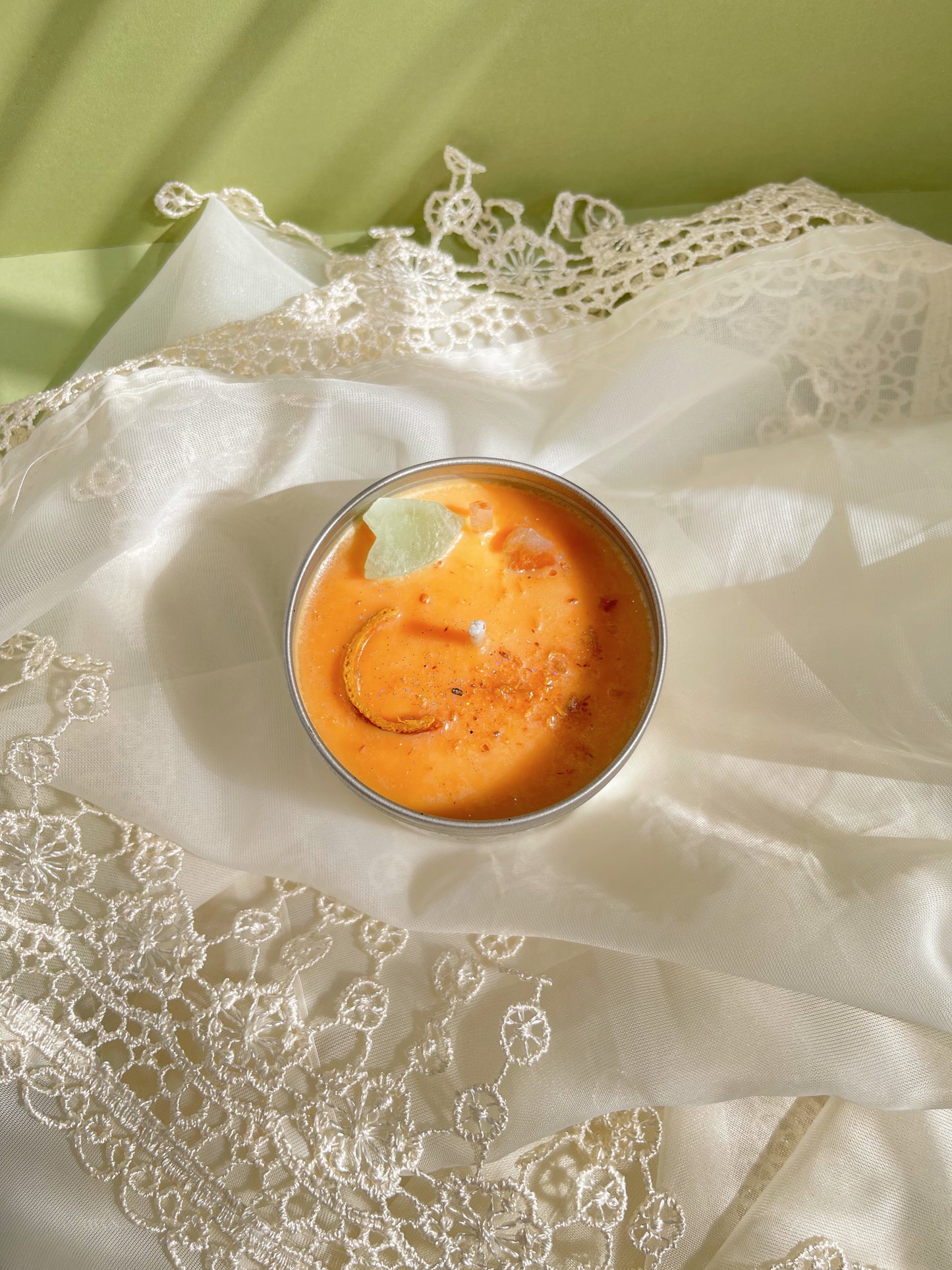 New Beginnings Crystal Candle