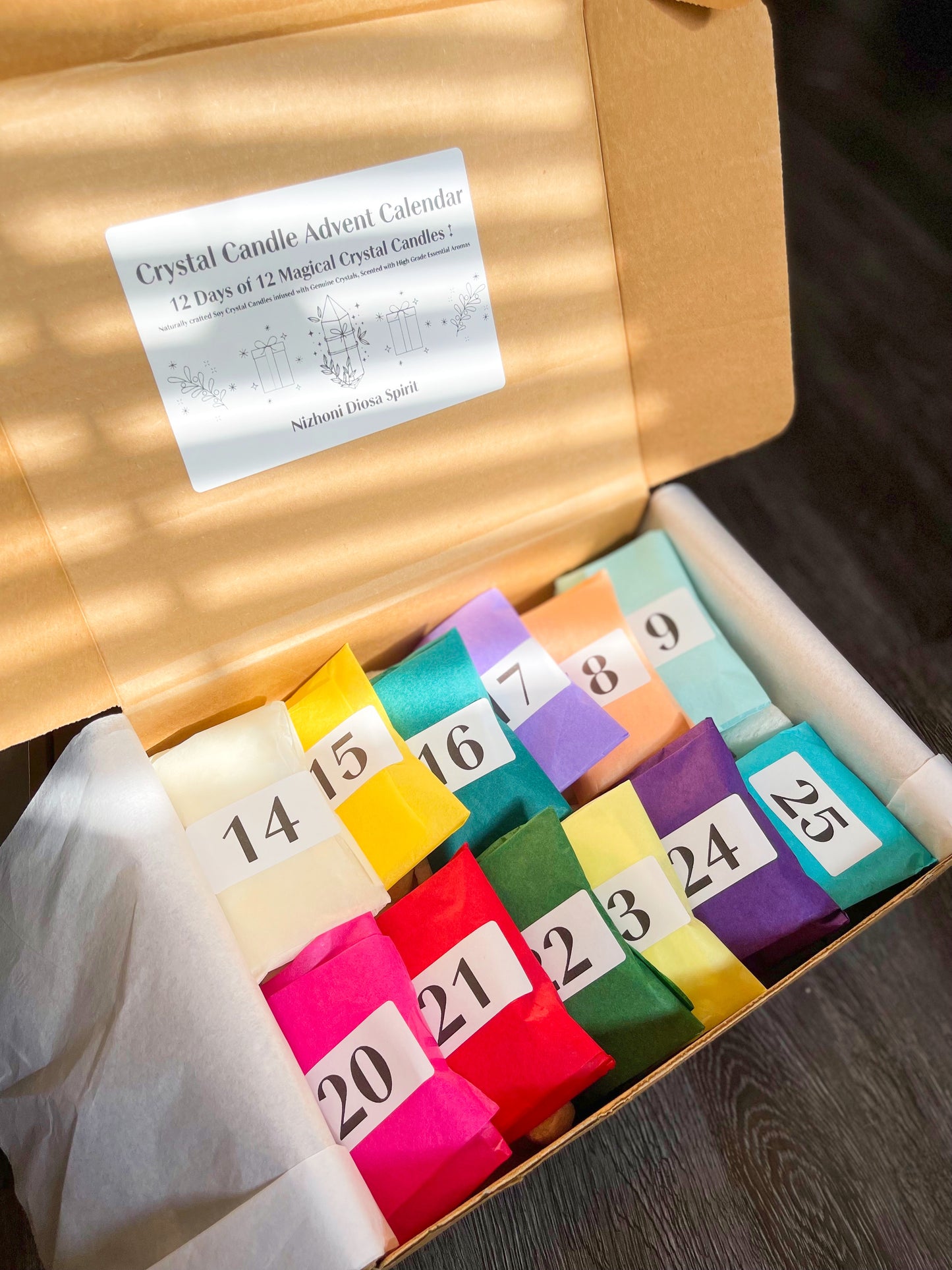 12 Days Crystal Candle Advent Calendar