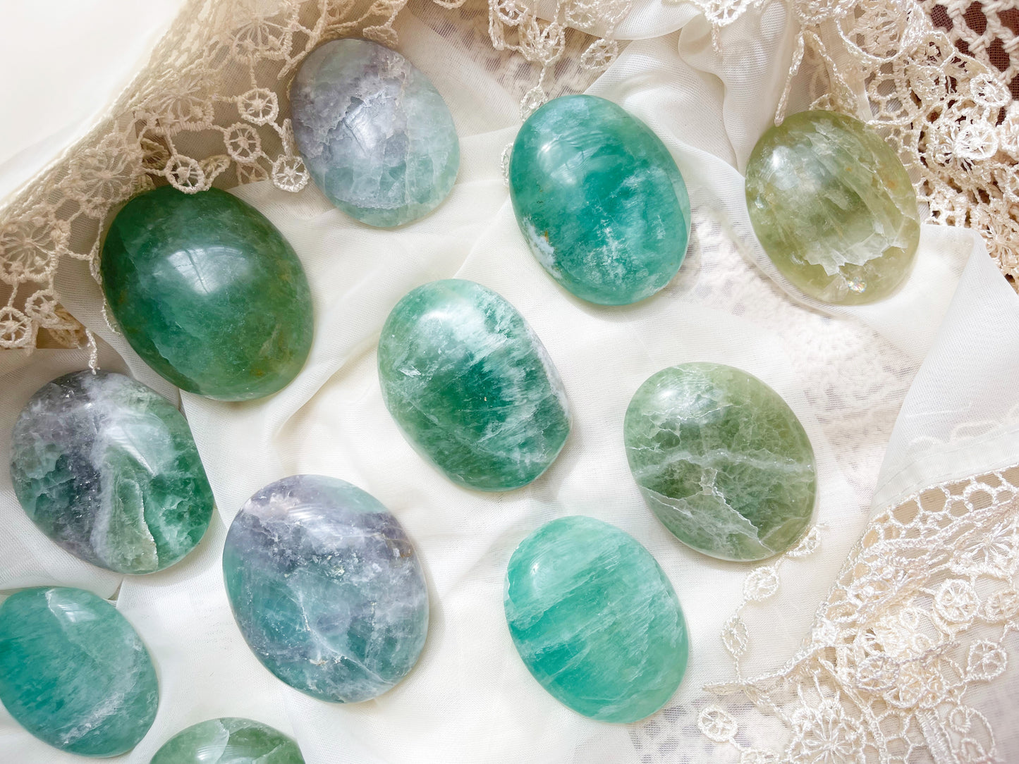 Fluorite Palm Stone