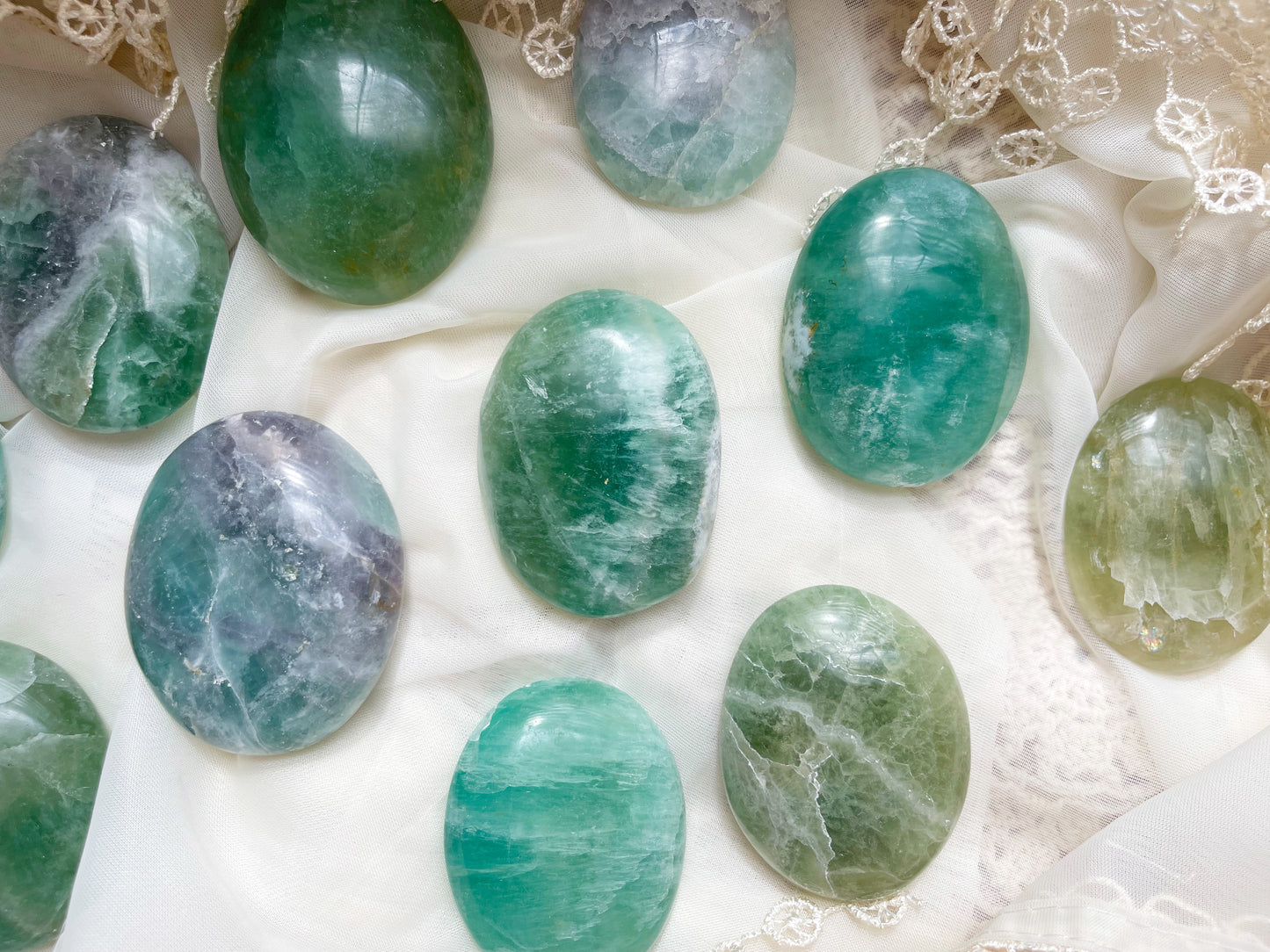 Fluorite Palm Stone