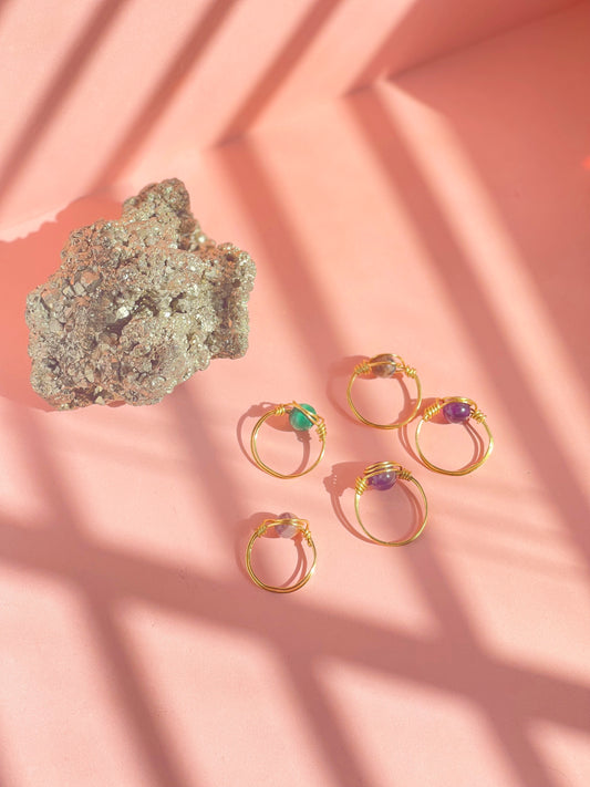 Crystal Wired Rings