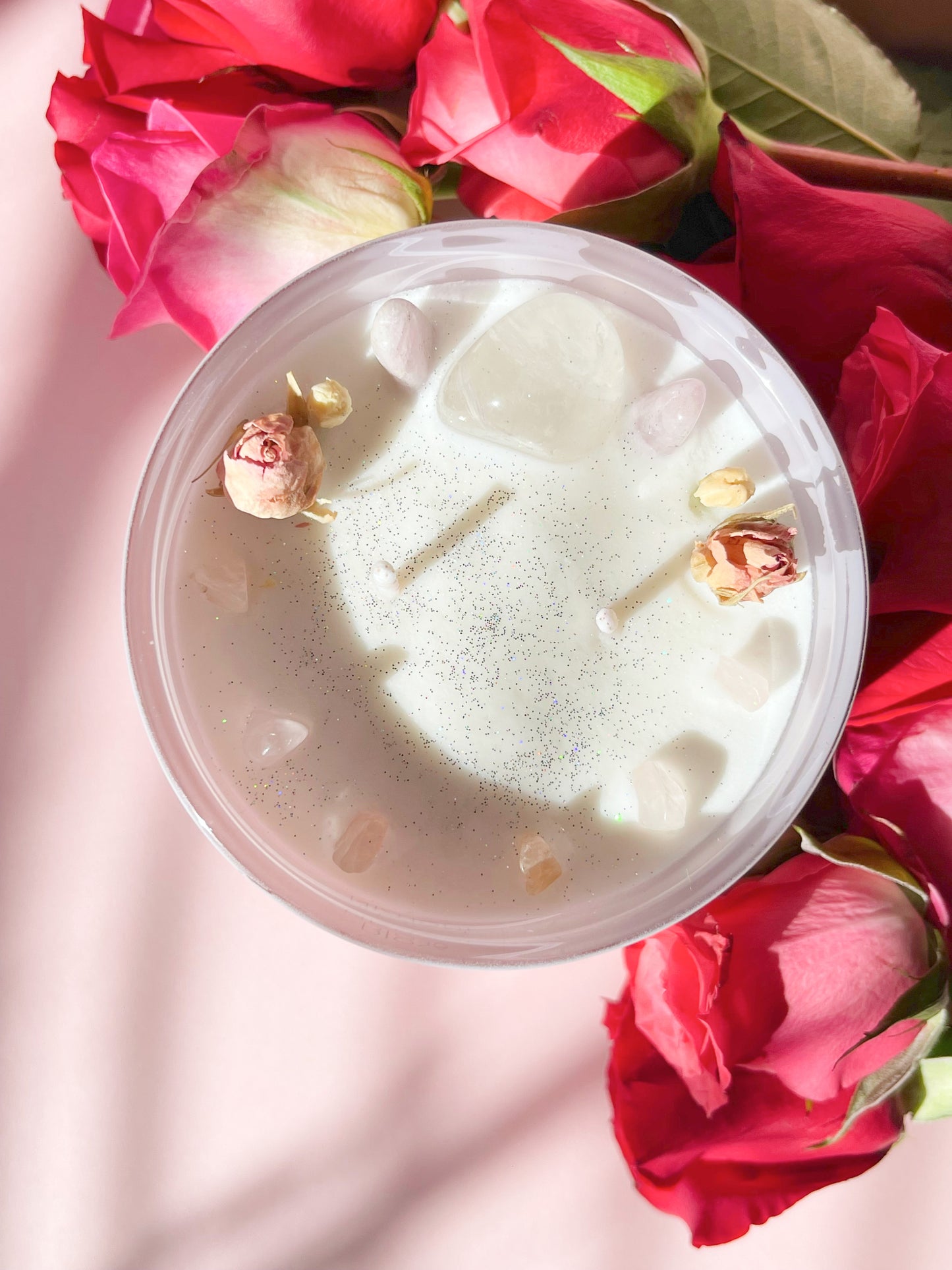 Divine Love Crystal Candle