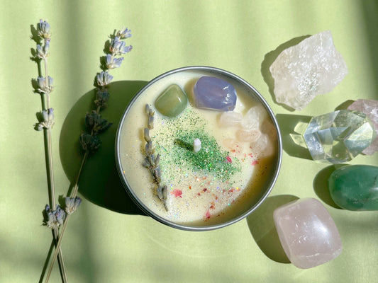 Gemini Crystal Candle