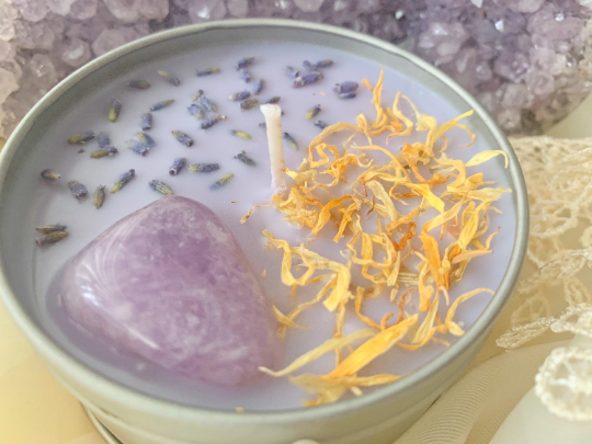 Anxiety Relief Crystal Candle