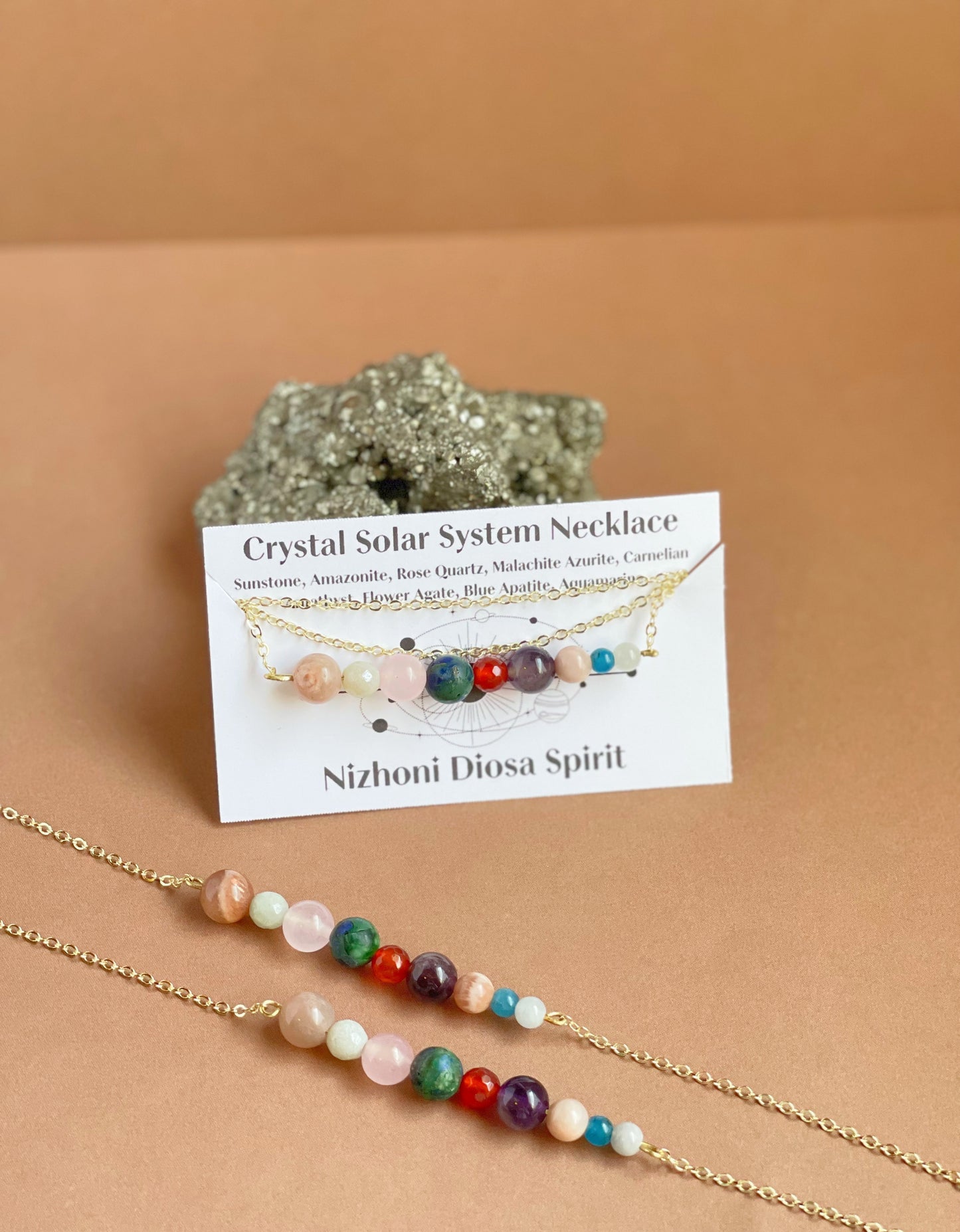 Crystal Solar System Necklace