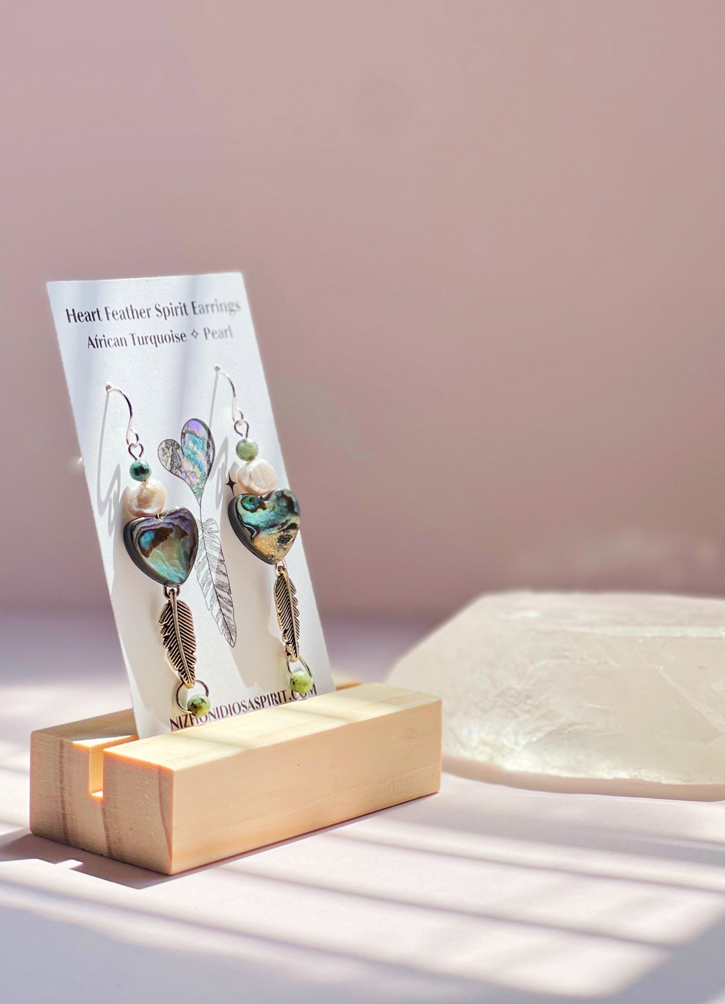 Heart Feather Spirit Earrings