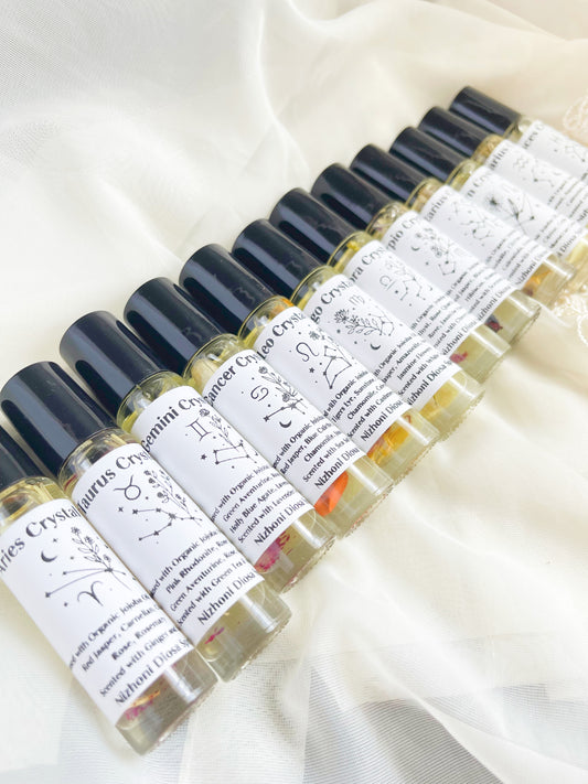 Full Zodiac Crystal Oil Set