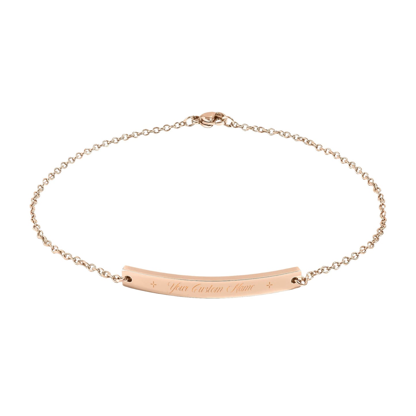 Personalized Custom Name Engravable Anklet