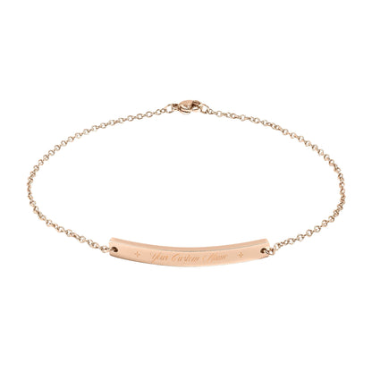 Personalized Custom Name Engravable Anklet