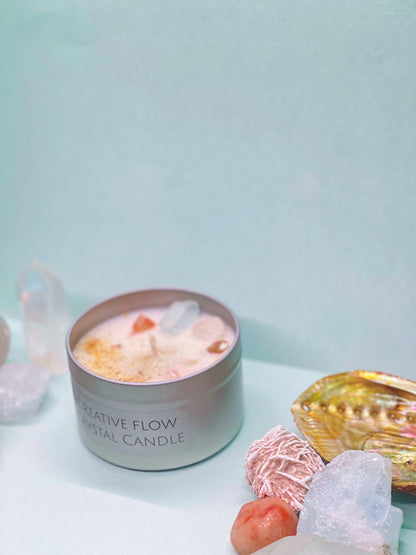Creative Flow Crystal Candle