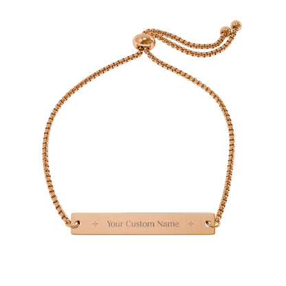 Personalized Custom Name Engraved n Adjustable Bracelet
