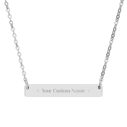 Personalized Custom Engravable Nameplate Necklace