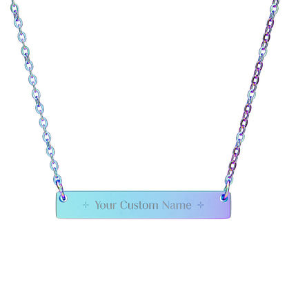 Personalized Custom Engravable Nameplate Necklace