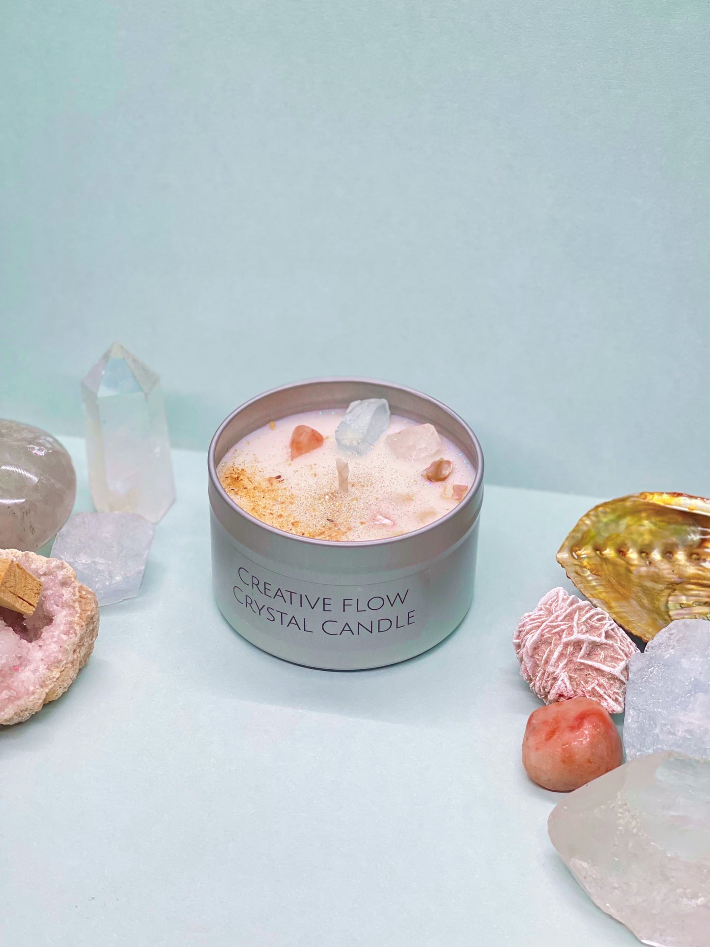Creative Flow Crystal Candle