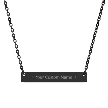 Personalized Custom Engravable Nameplate Necklace