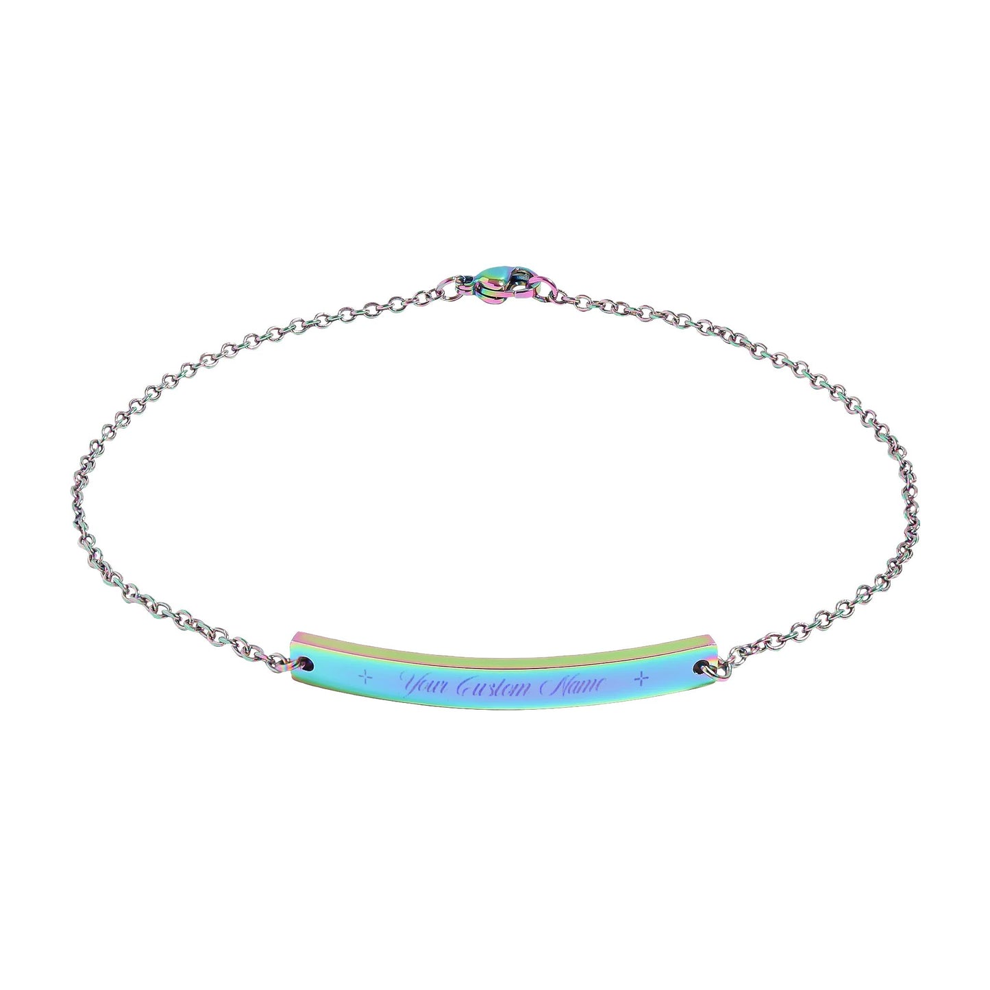 Personalized Custom Name Engravable Anklet