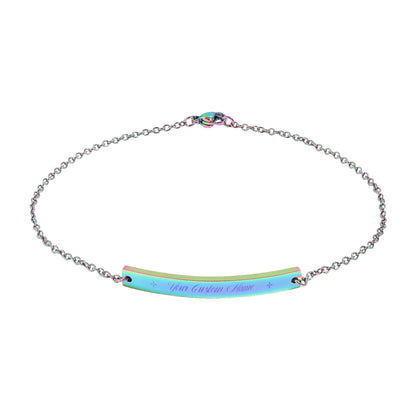 Personalized Custom Name Engravable Anklet