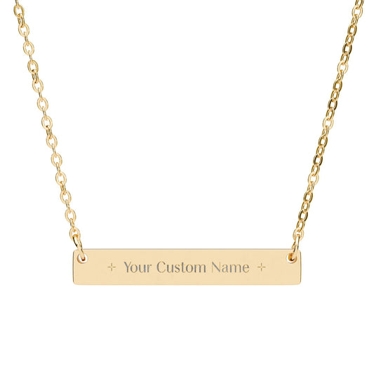 Personalized Custom Engravable Nameplate Necklace