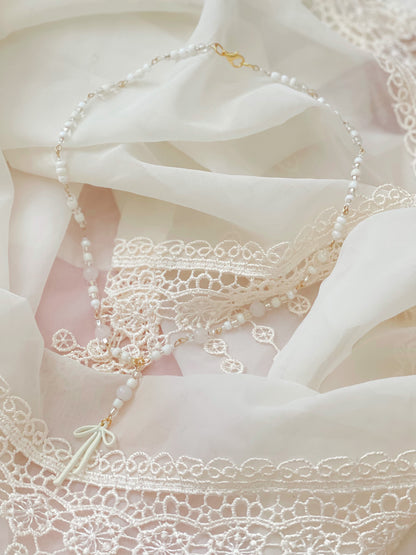 Crystal Bow Necklaces